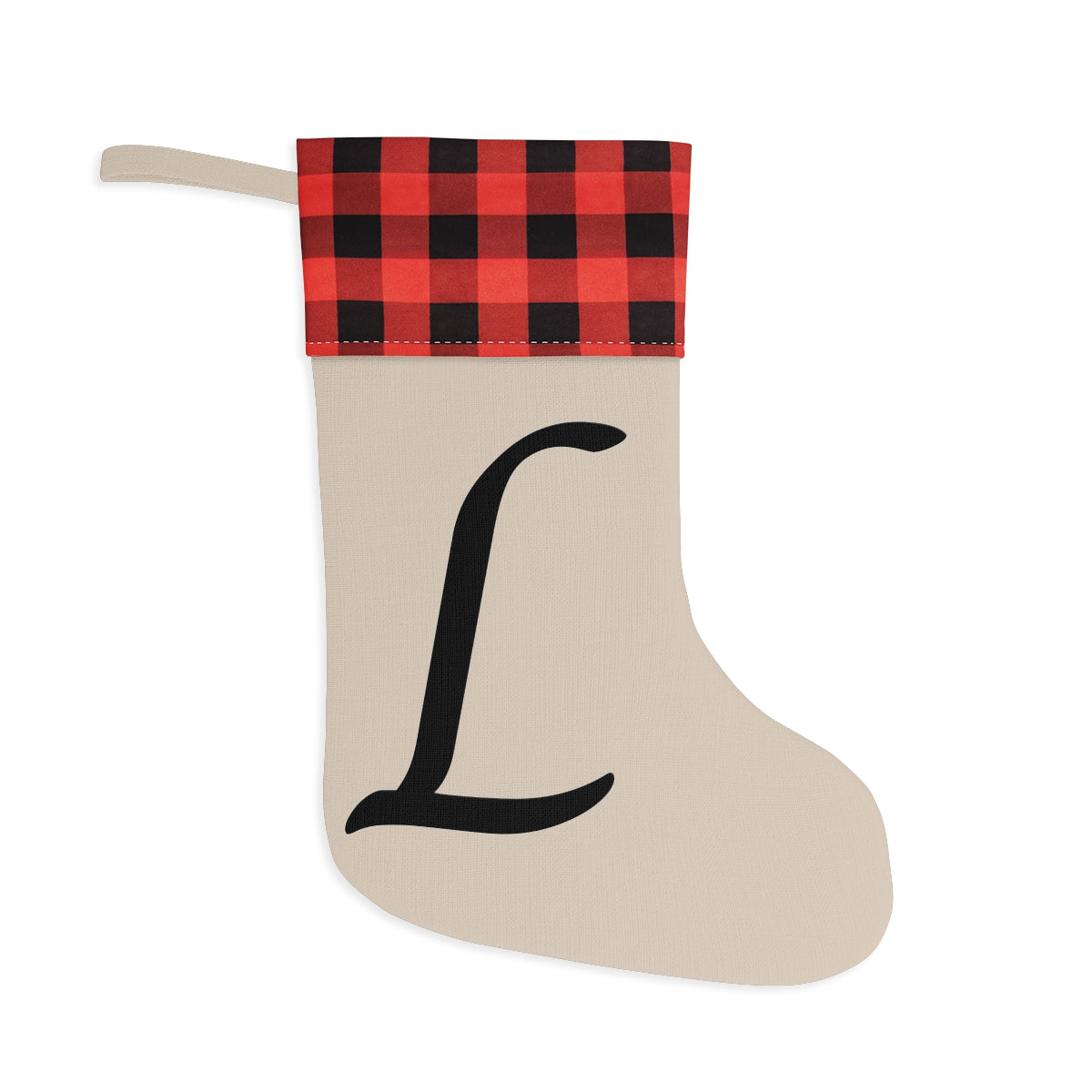 "L" Christmas Stocking