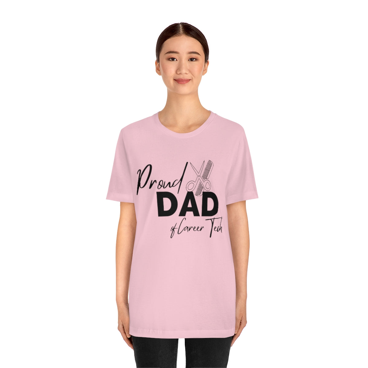 Proud Dad of Career Tech Student Jersey Short Sleeve Tee