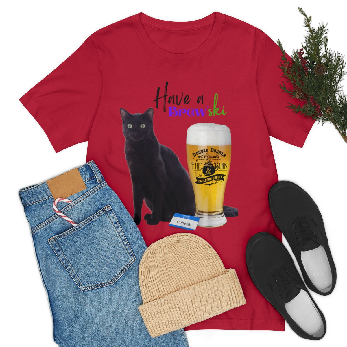 Black Cat Unisex Jersey Short Sleeve Tee