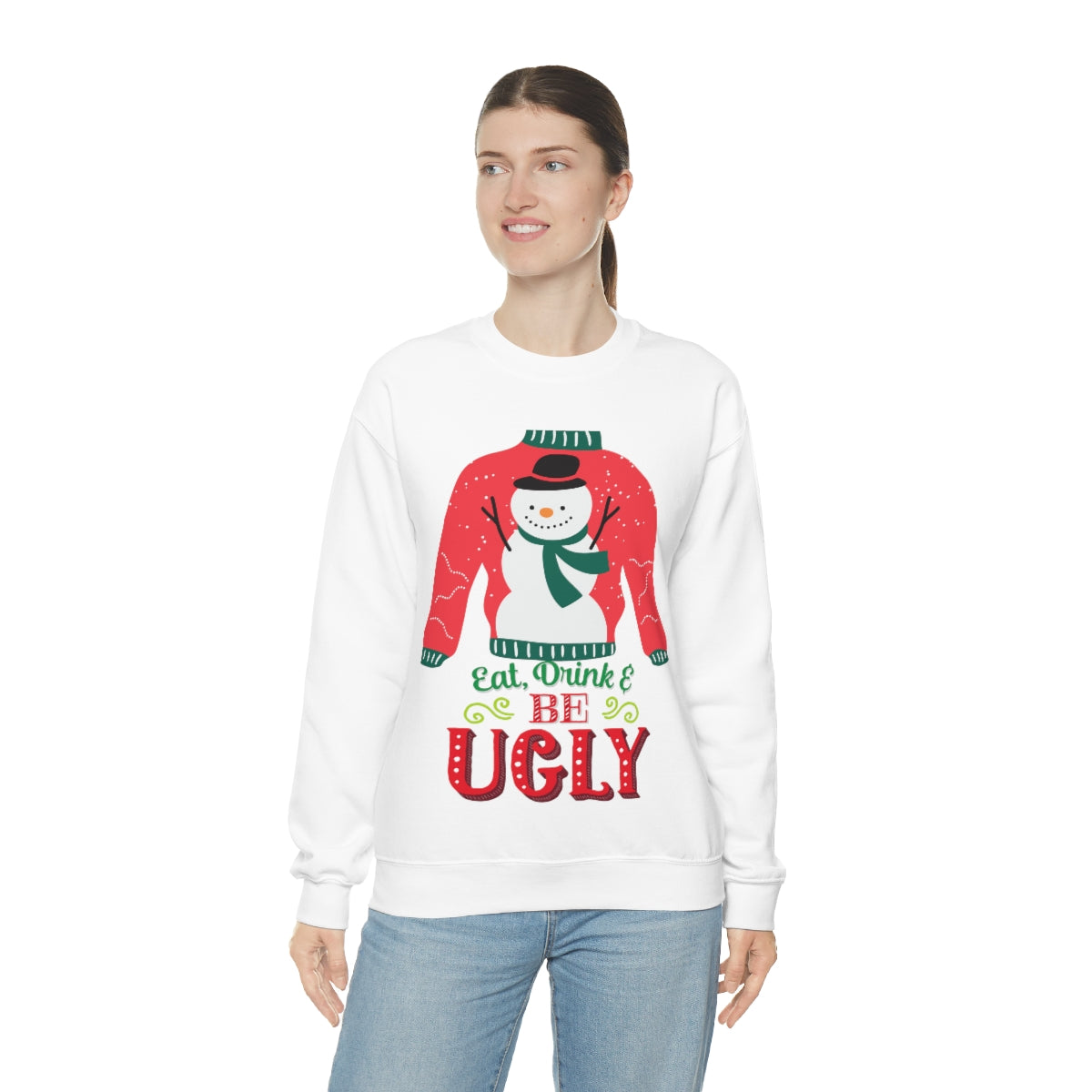 Ugly Christmas Sweater Unisex Heavy Blend™ Crewneck Sweatshirt