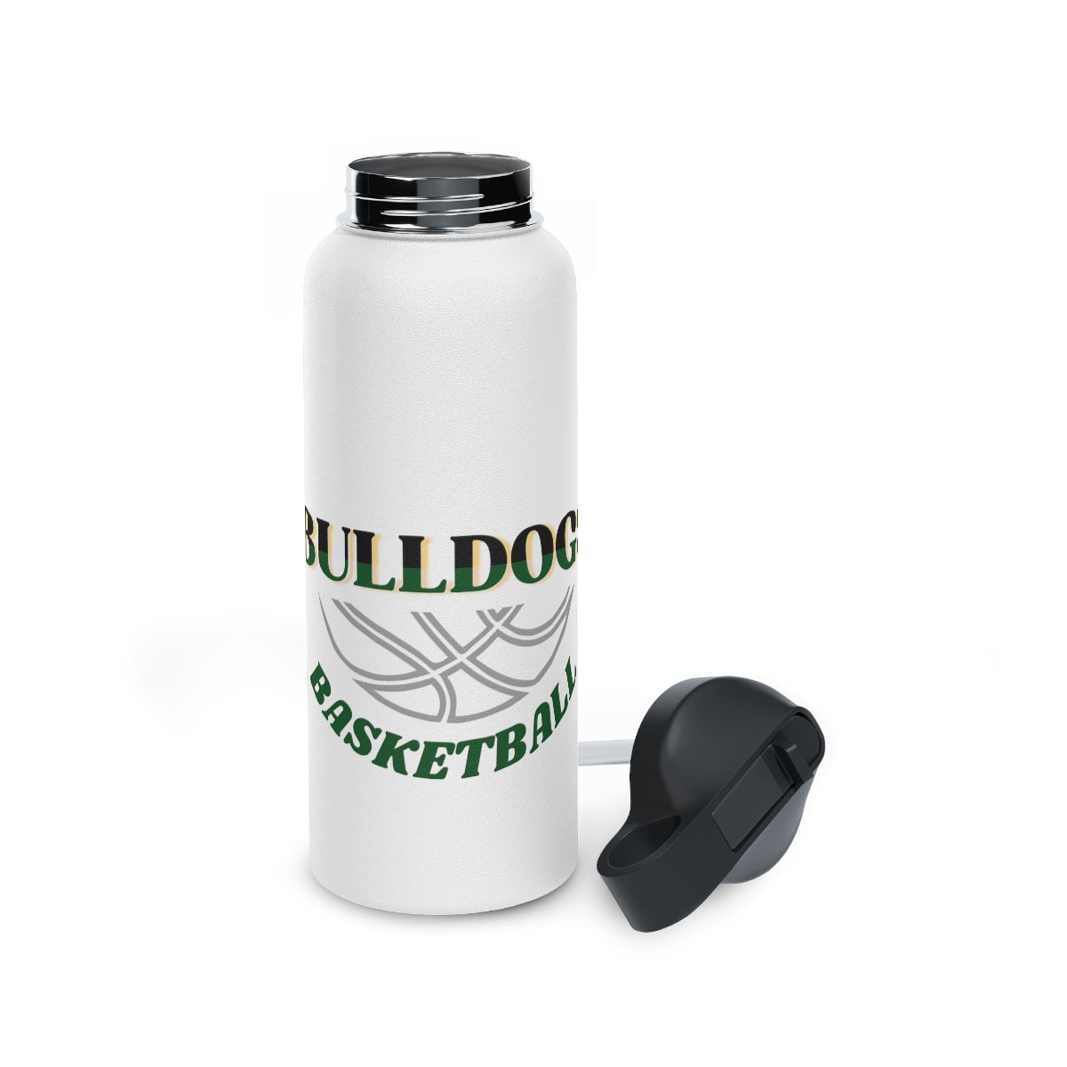 Bulldogs Stainless Steel Water Bottle, Standard Lid