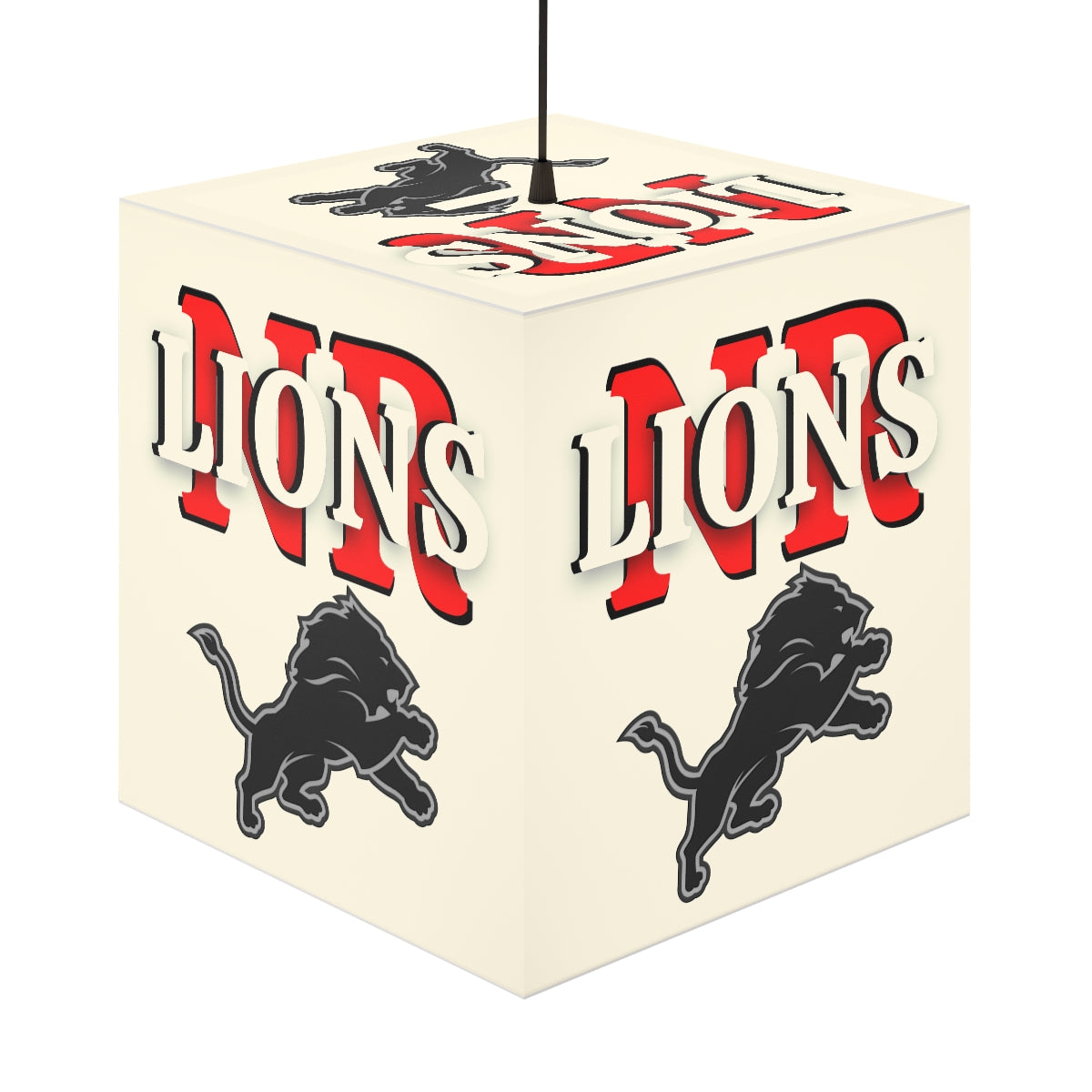 Lions Light Cube Lamp