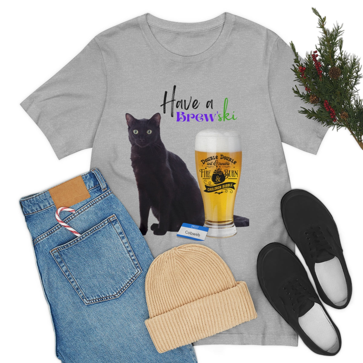 Black Cat Unisex Jersey Short Sleeve Tee