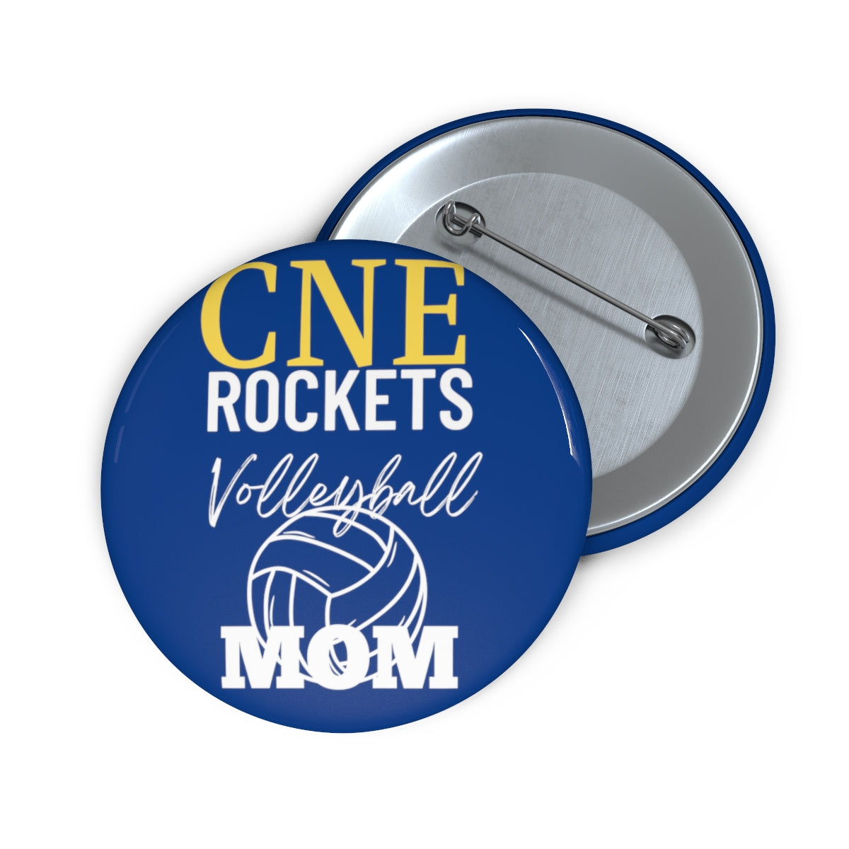 Rockets Volleyball Mom Custom Pin Buttons