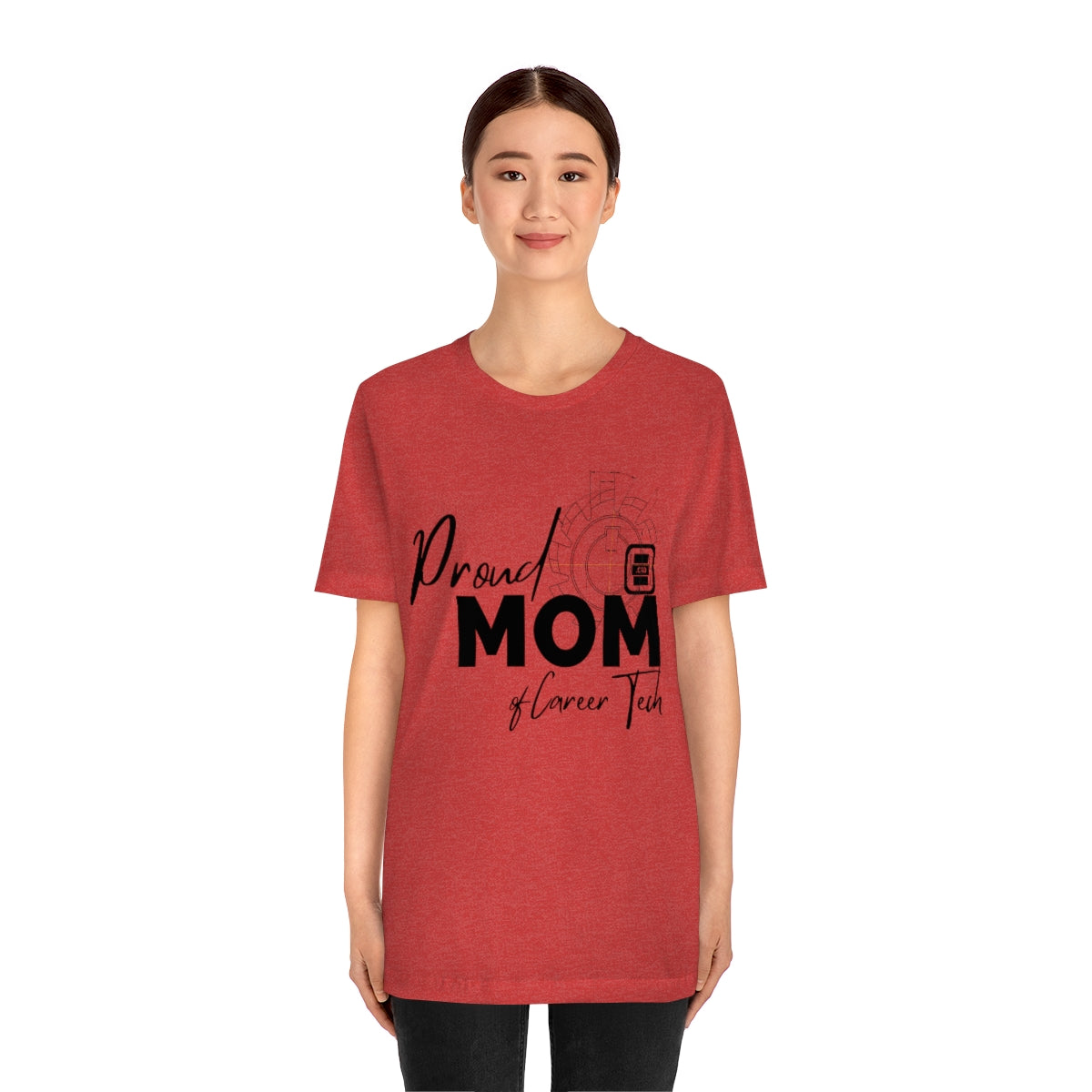 Proud Mom of Career Tech Student Jersey Short Sleeve Tee