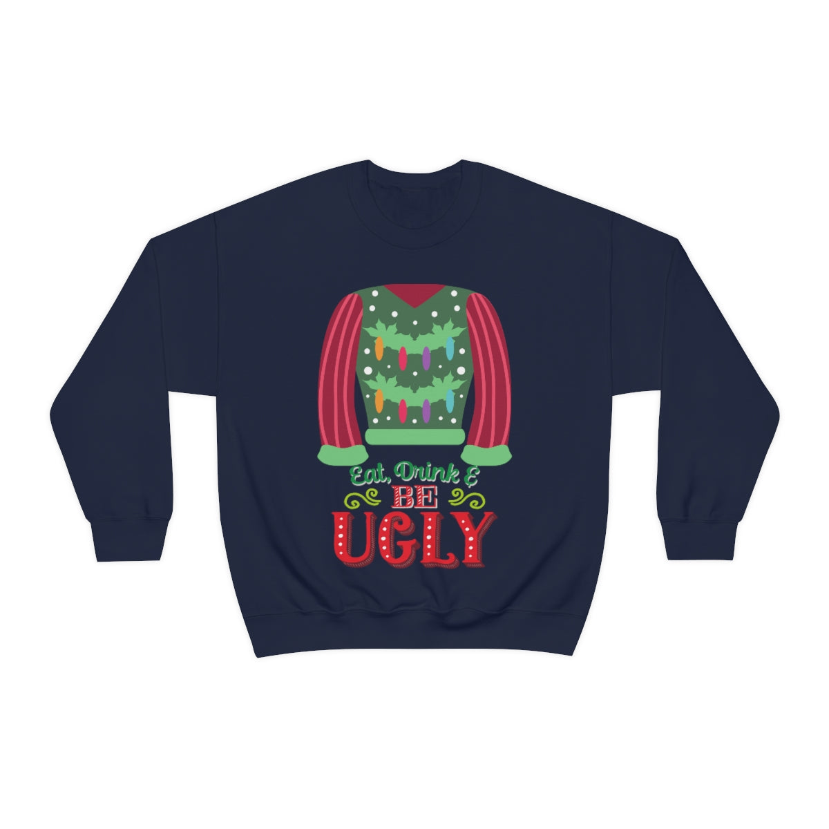 Ugly Christmas Sweater Heavy Blend™ Crewneck Sweatshirt