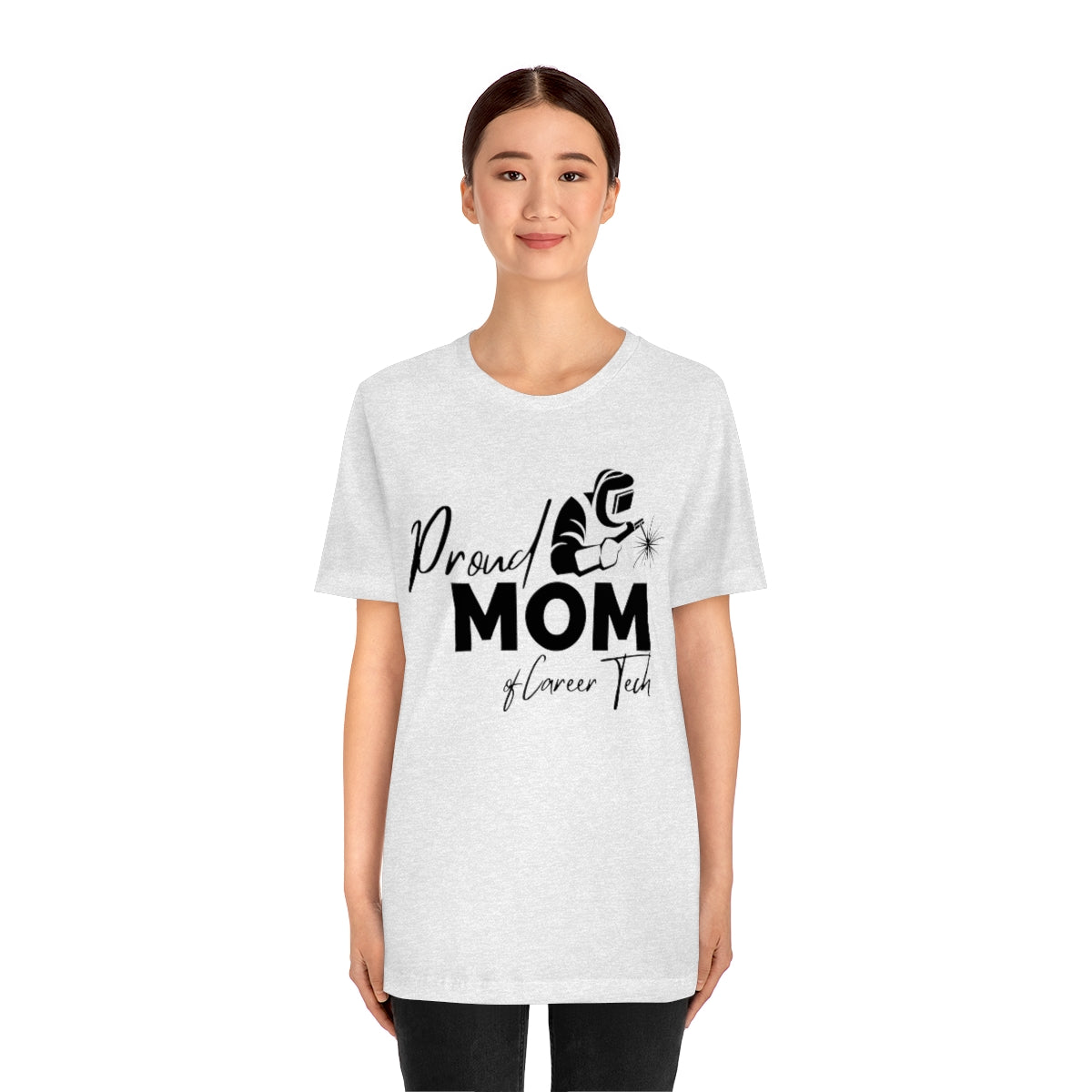 Proud Mom of Career Tech Student Jersey short sleeve tee