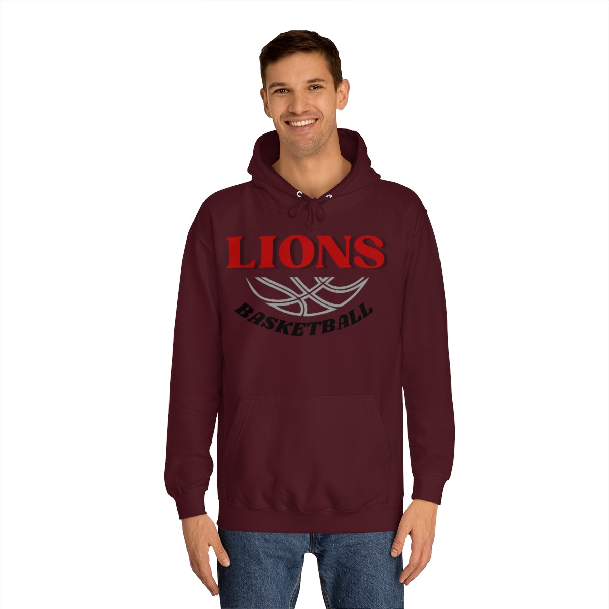 Lions Unisex College Basketball  Hoodie