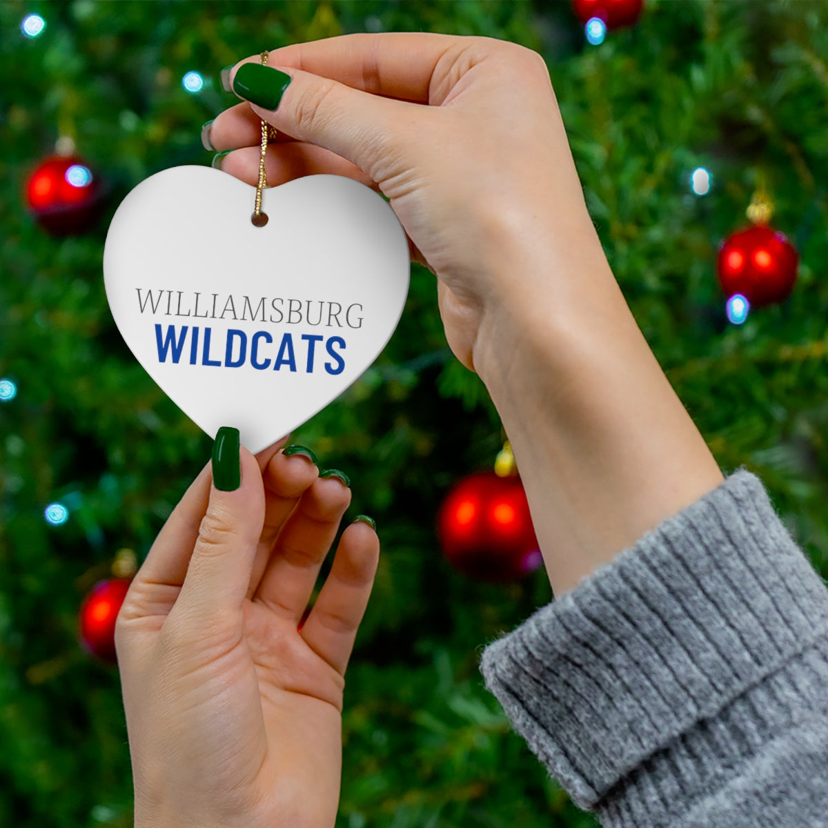 Wildcat Ceramic Ornament, 4 Shapes