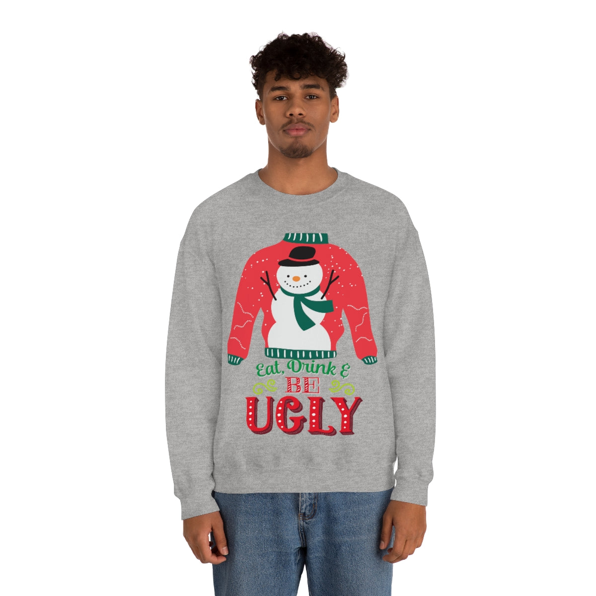 Ugly Christmas Sweater Unisex Heavy Blend™ Crewneck Sweatshirt