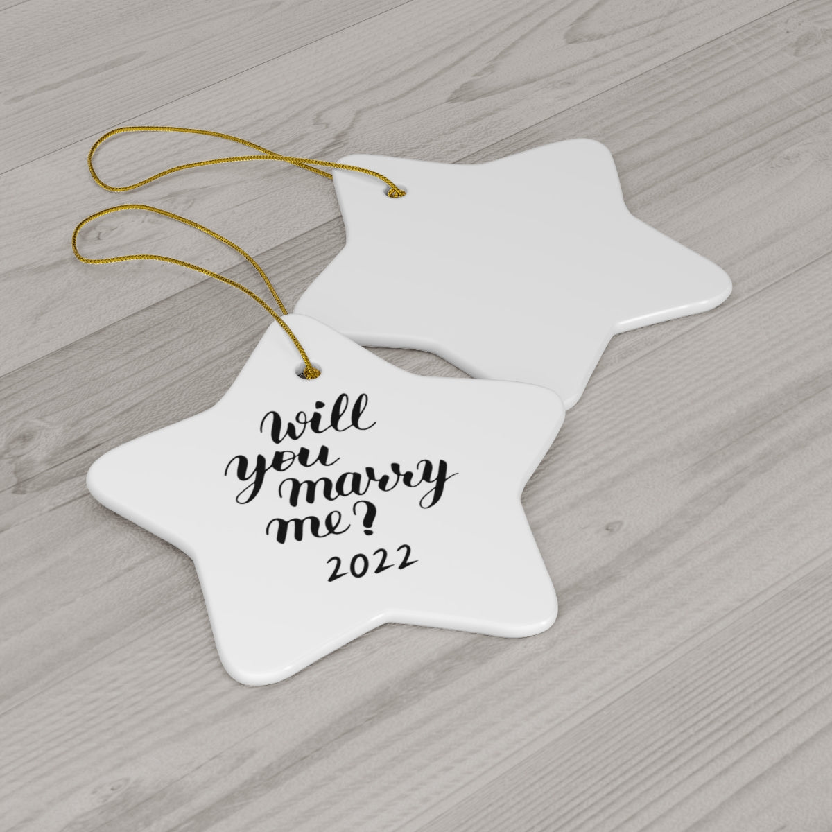 Will you marry me? Ceramic Ornament, 4 Shapes