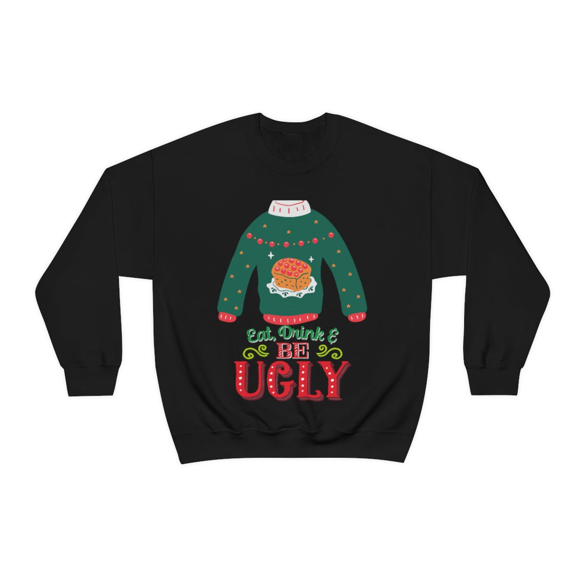 Ugly Christmas Sweater Heavy Blend™ Crewneck Sweatshirt