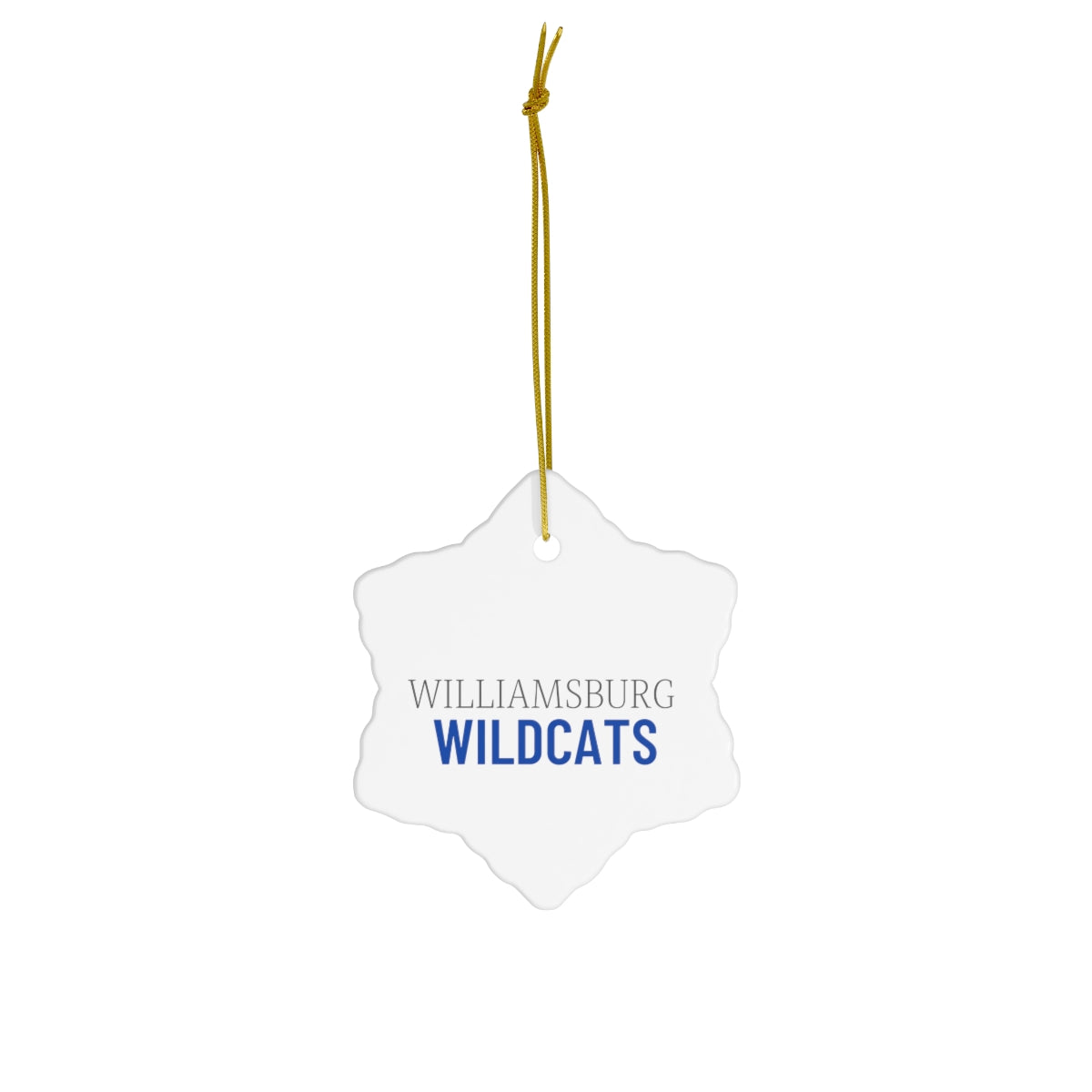 Wildcat Ceramic Ornament, 4 Shapes