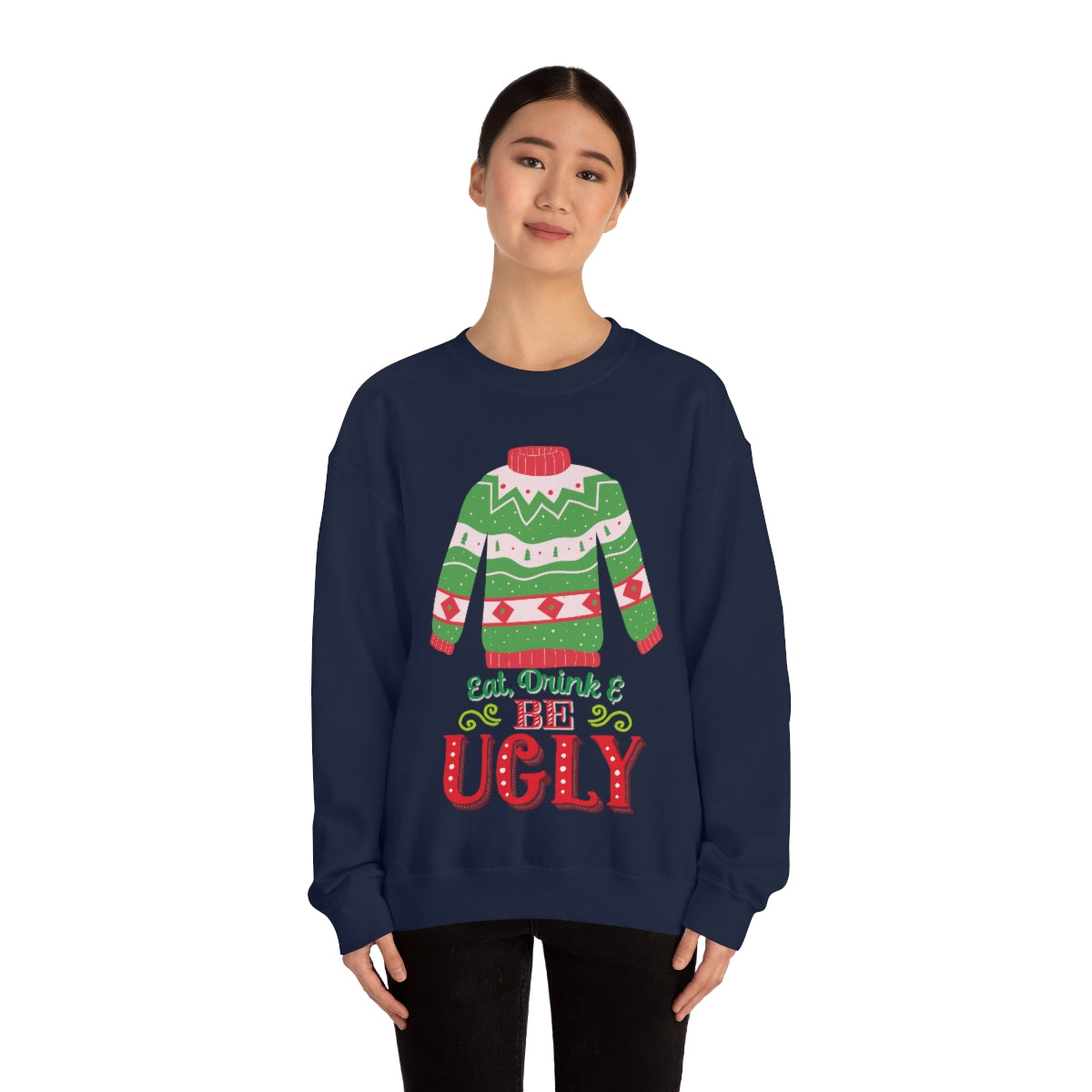 Ugly Christmas Sweater Unisex Heavy Blend™ Crewneck Sweatshirt