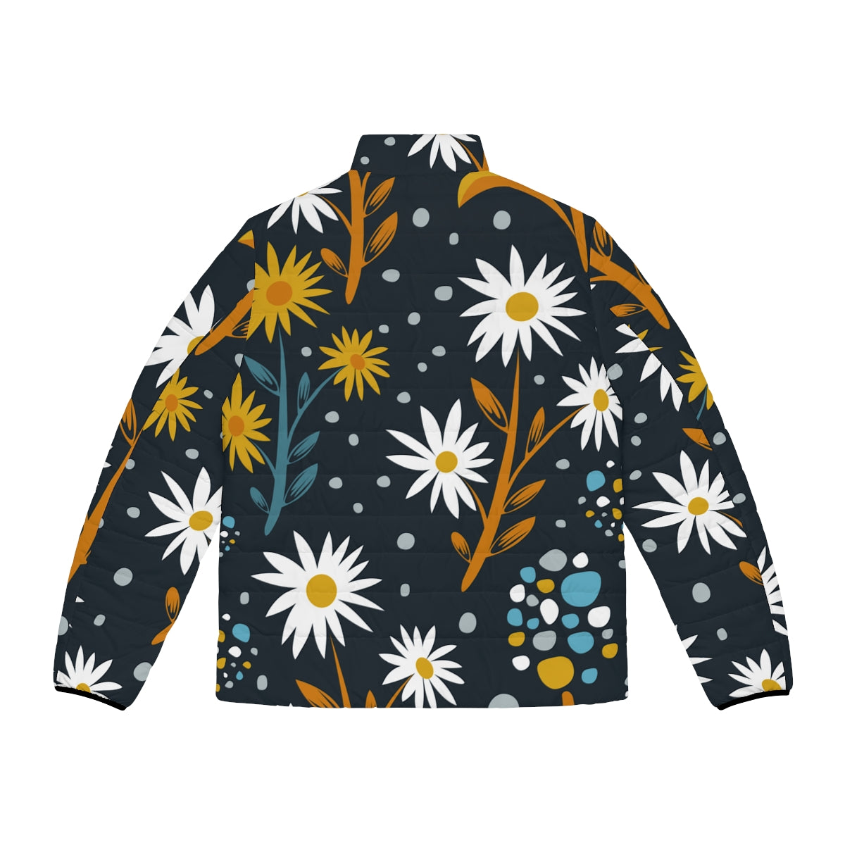 Daisy Pattern Puffer Jacket (AOP)