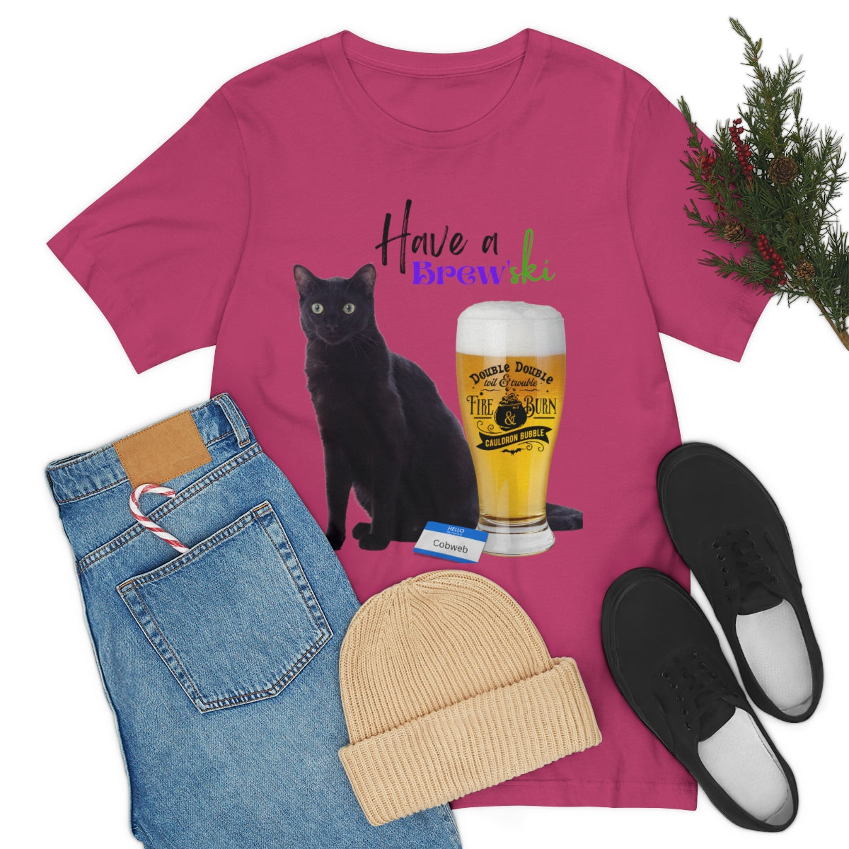 Black Cat Unisex Jersey Short Sleeve Tee