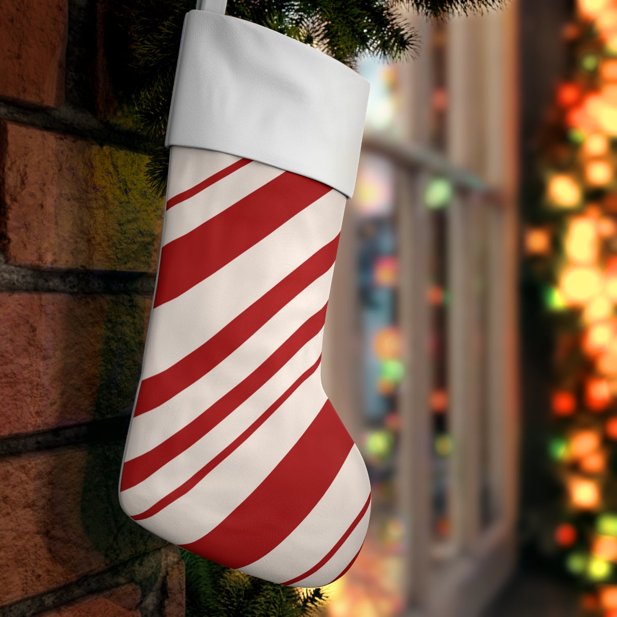 Candy Cane Holiday Stocking