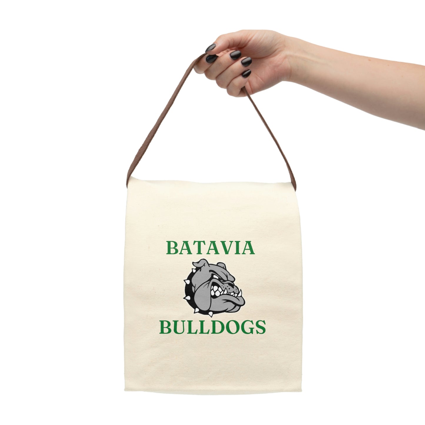 Bulldogs Canvas Lunch Bag With Strap