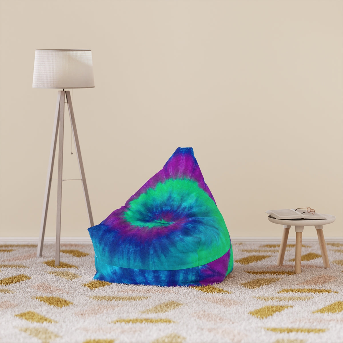 Tie Dye Bean Bag Chair Cover (Filling Sold Separately)