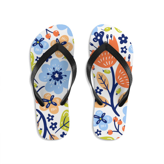 Flower Unisex Flip-Flops