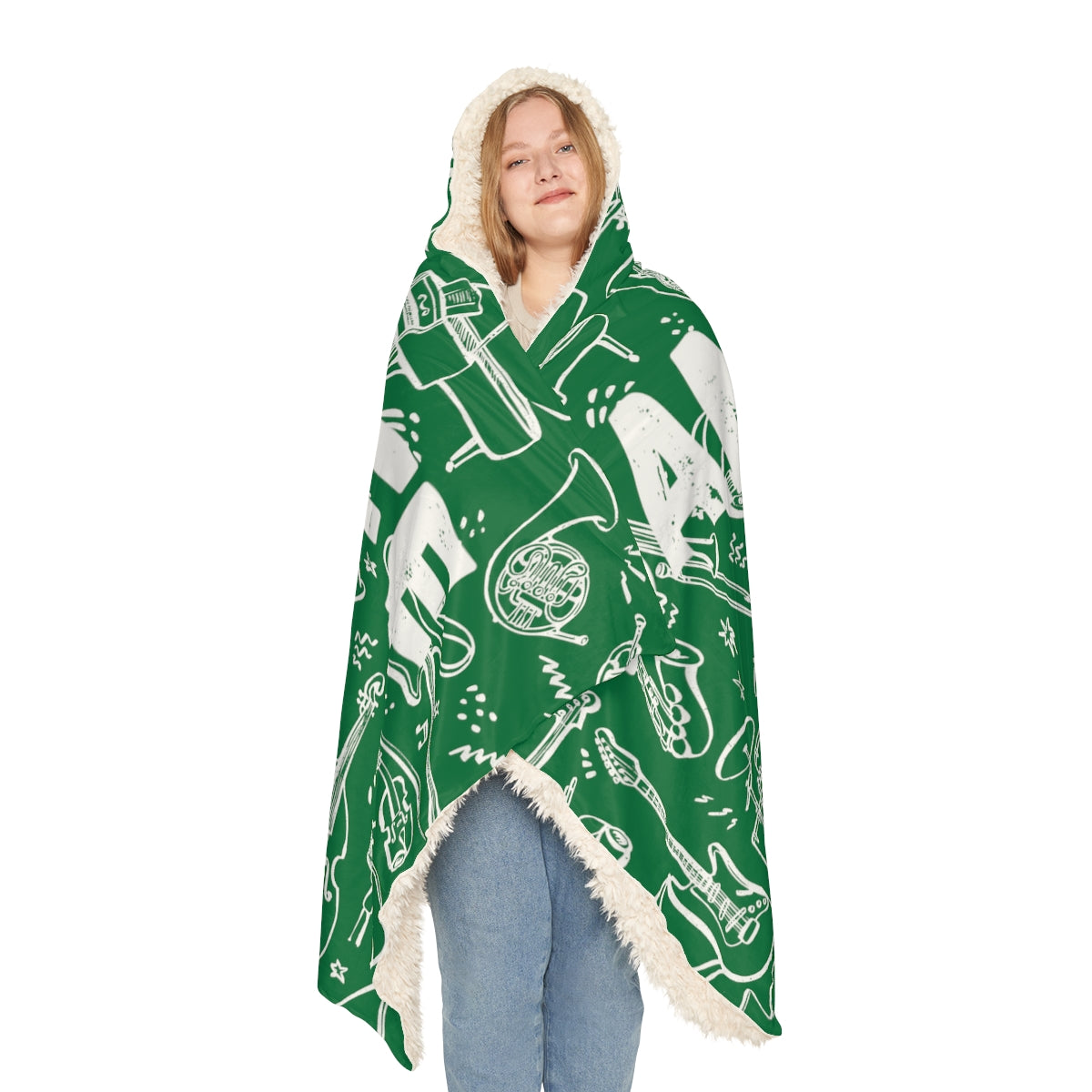 Green Band Snuggle Blanket