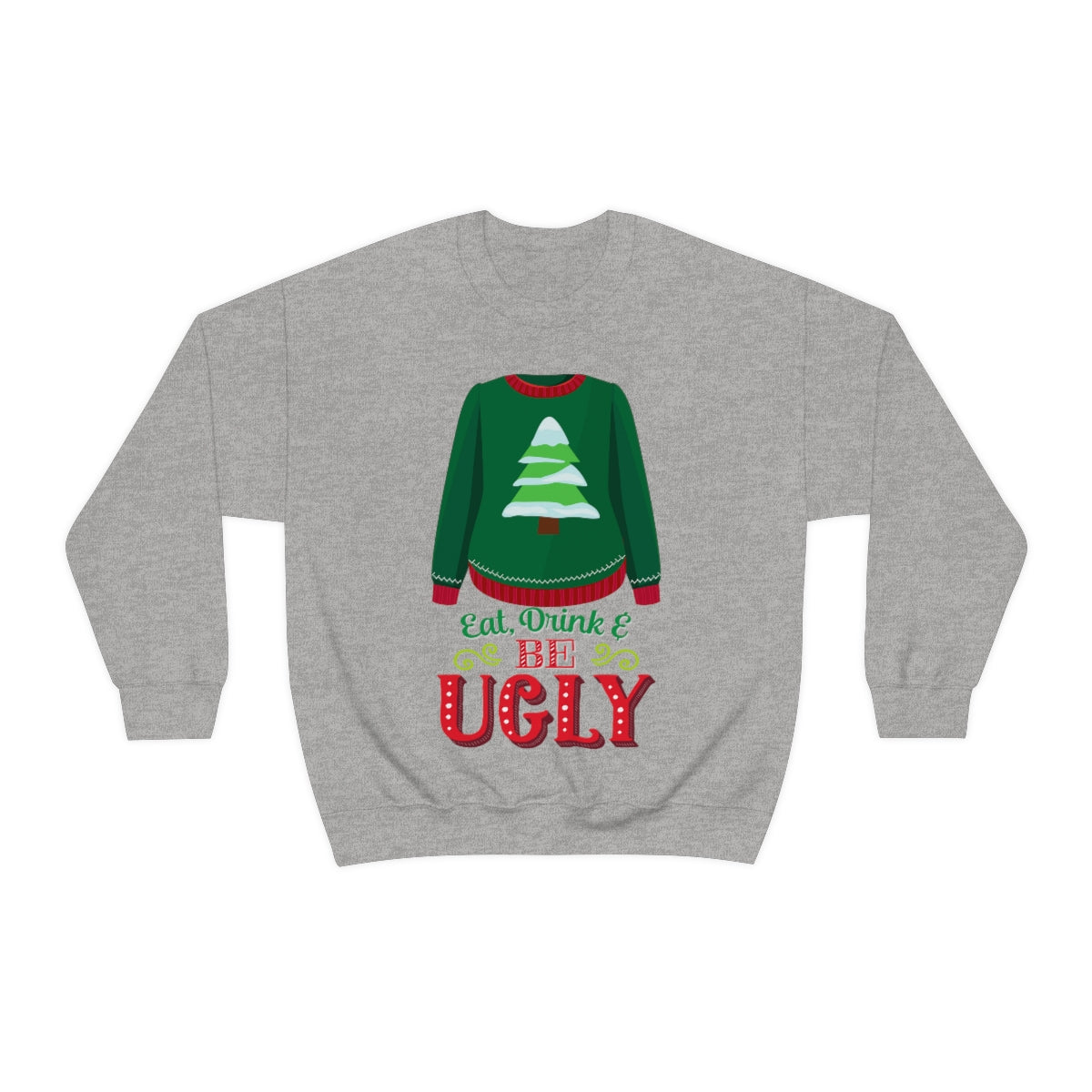 Ugly Christmas Sweater Heavy Blend™ Crewneck Sweatshirt