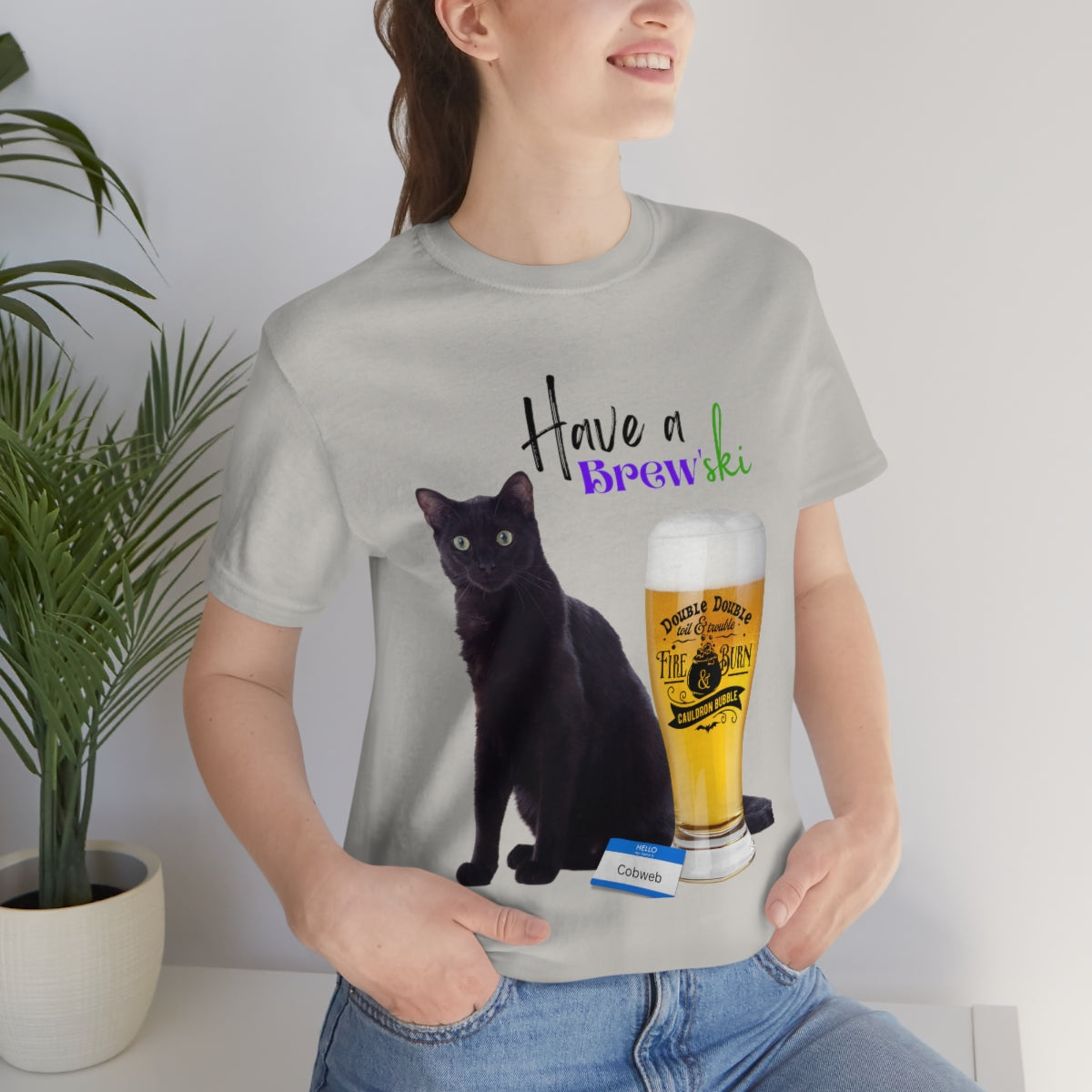 Black Cat Unisex Jersey Short Sleeve Tee