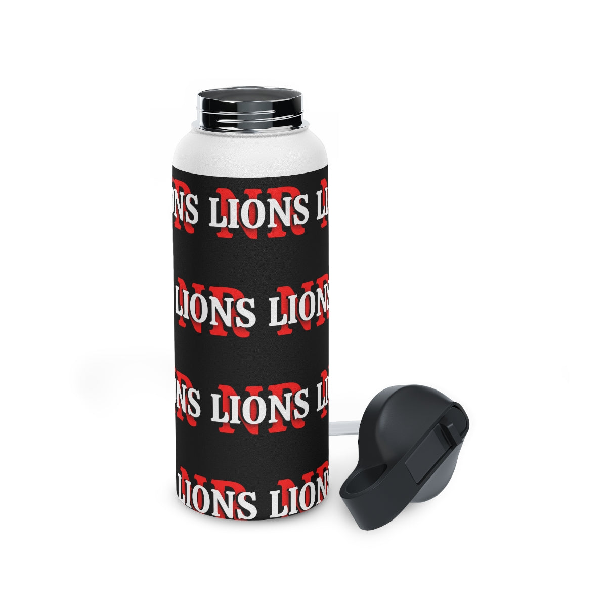 Lions   Stainless Steel Water Bottle, Standard Lid