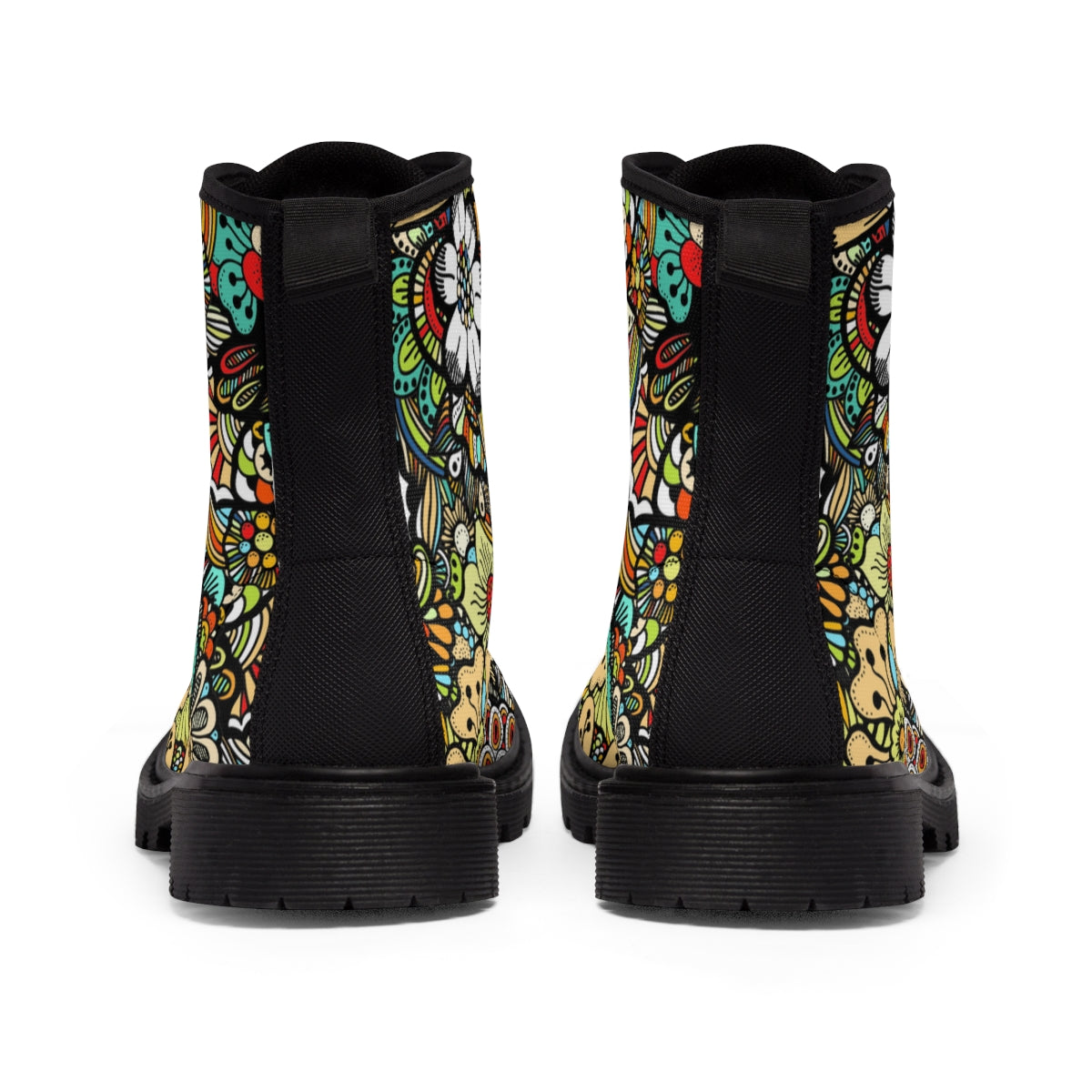 Vintage Floral Women's Canvas Boots