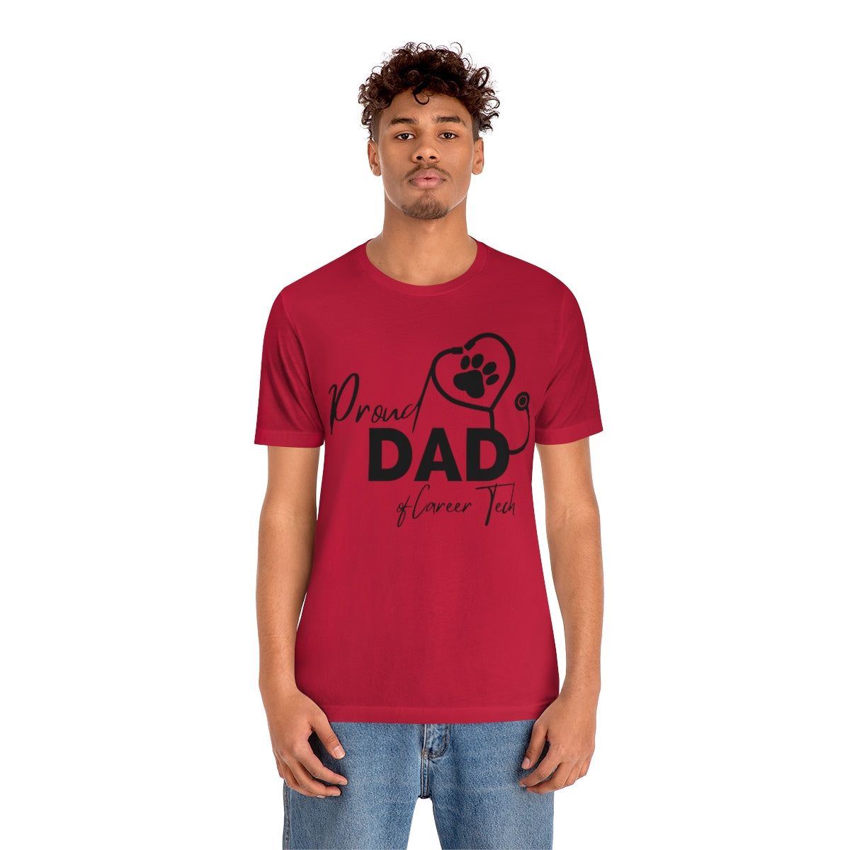 Proud Dad of Career Tech Student  Jersey Short Sleeve Tee