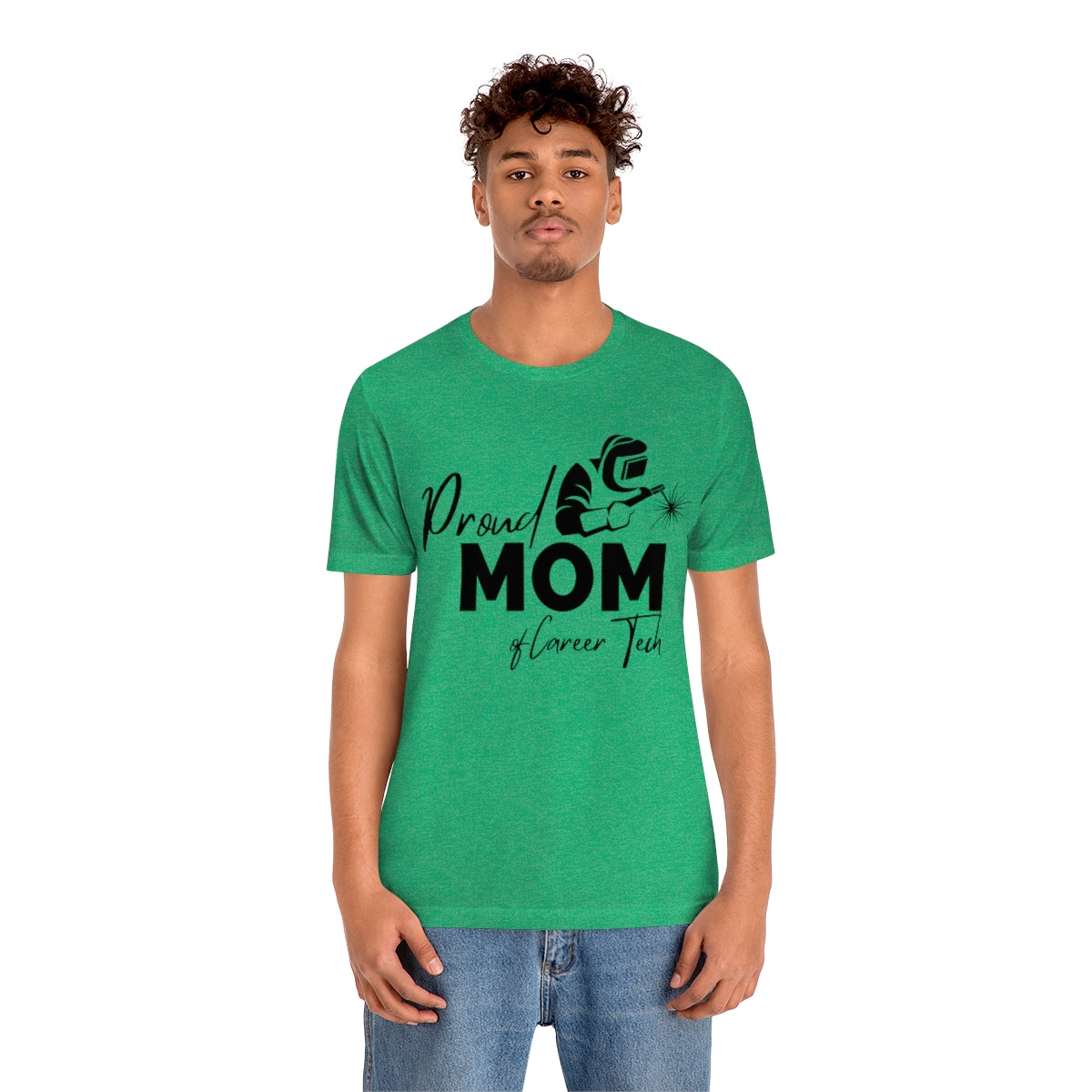 Proud Mom of Career Tech Student Jersey short sleeve tee