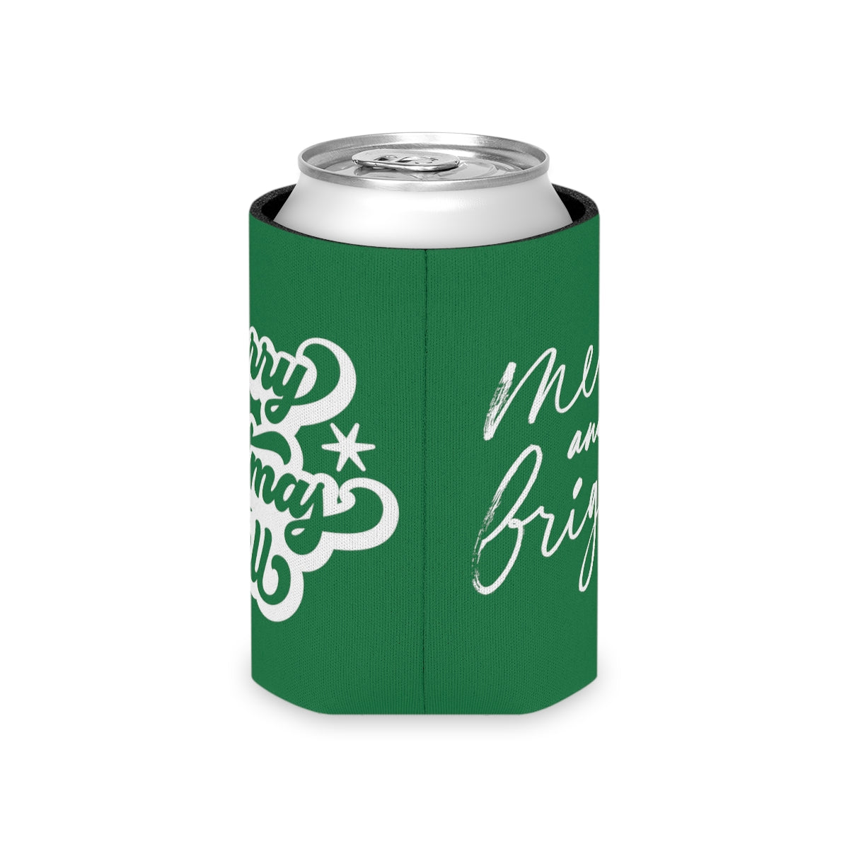 Green Christmas  Can Cooler