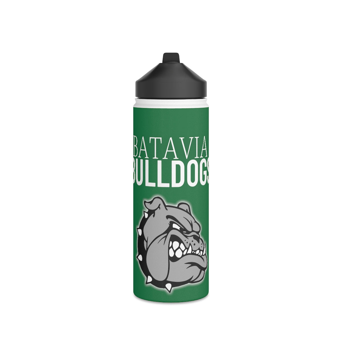 Bulldogs Stainless Steel Water Bottle, Standard Lid