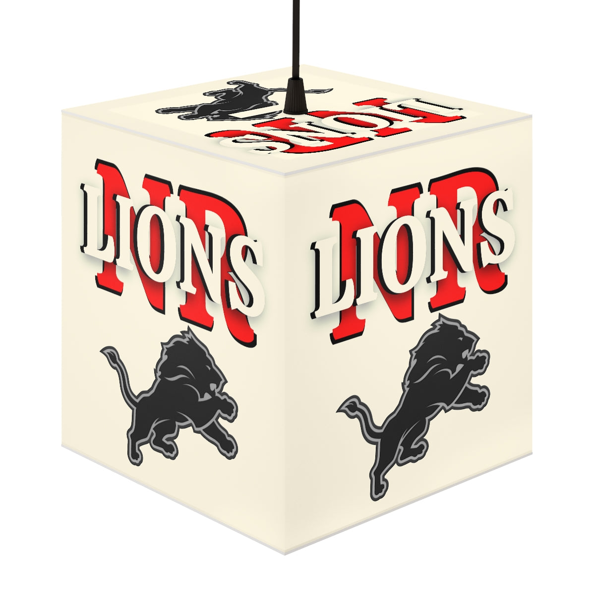 Lions Light Cube Lamp