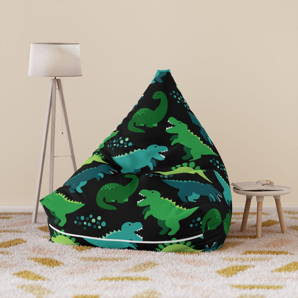 Dino Bean Bag Chair Cover (Filling Sold Separately)