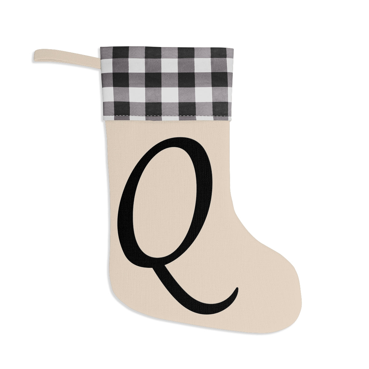 "Q" Christmas Stocking