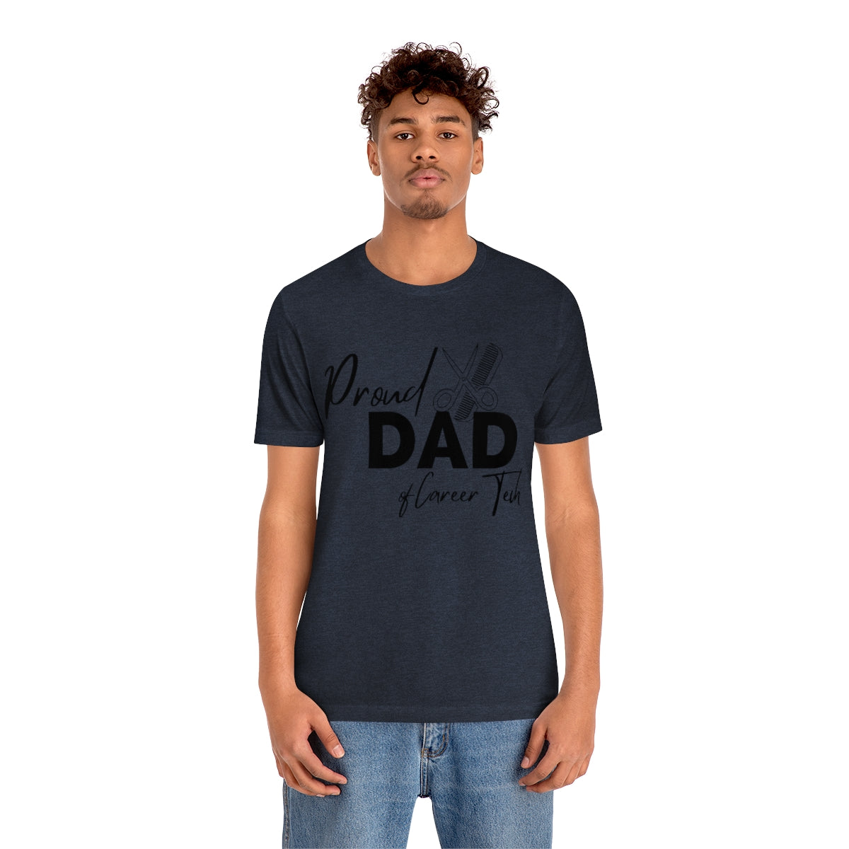 Proud Dad of Career Tech Student Jersey Short Sleeve Tee