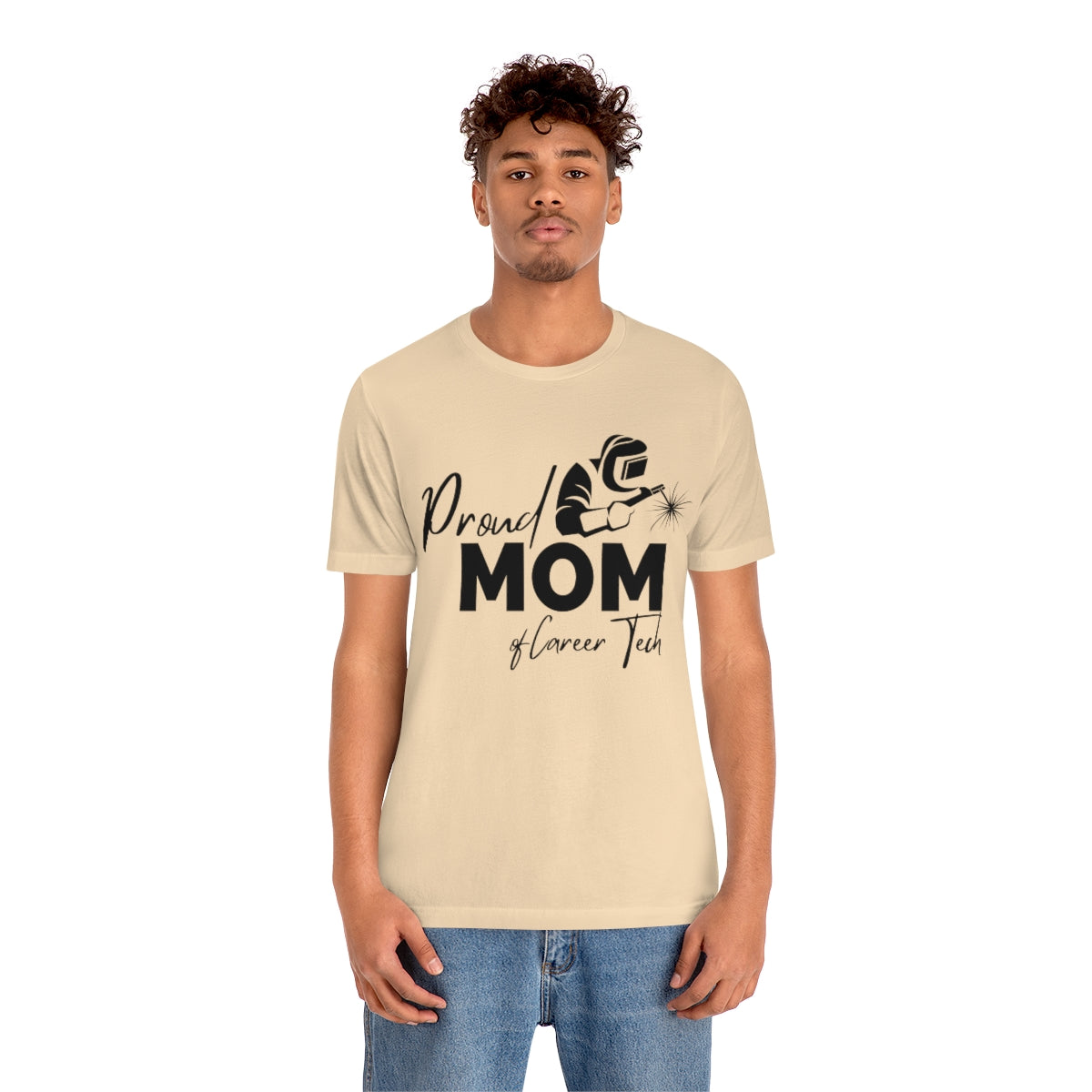 Proud Mom of Career Tech Student Jersey short sleeve tee