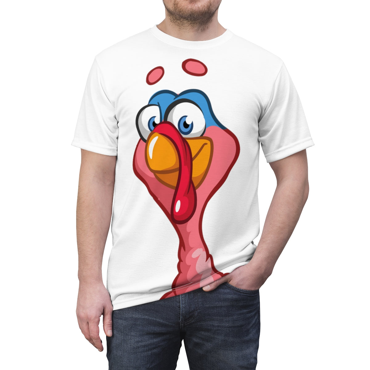 Turkey Gobbler Unisex AOP Cut & Sew Tee