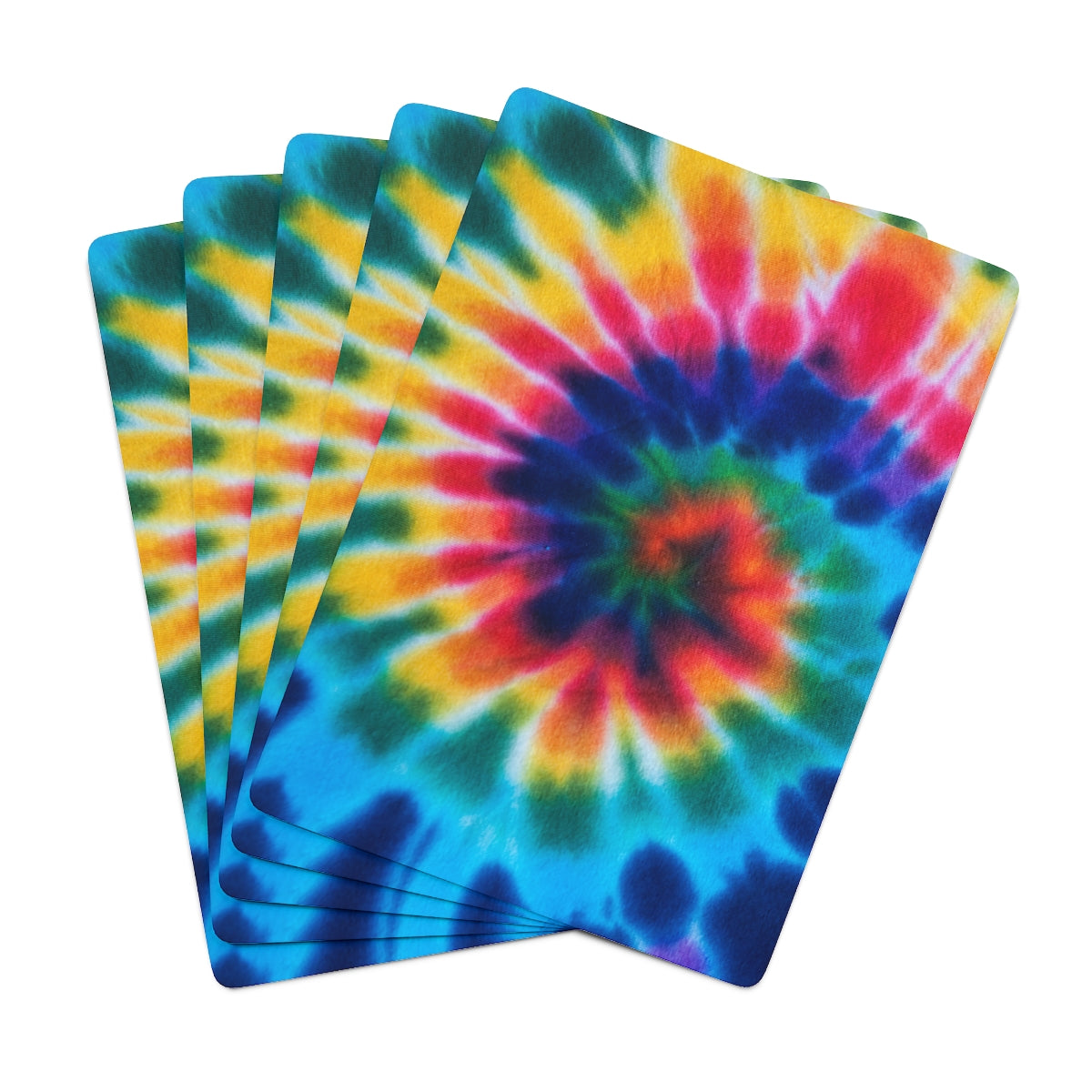 Tie Dye Custom Poker Cards