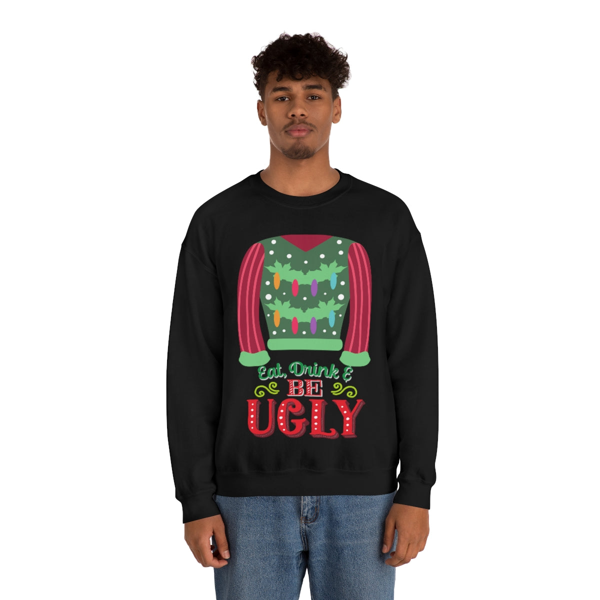 Ugly Christmas Sweater Heavy Blend™ Crewneck Sweatshirt