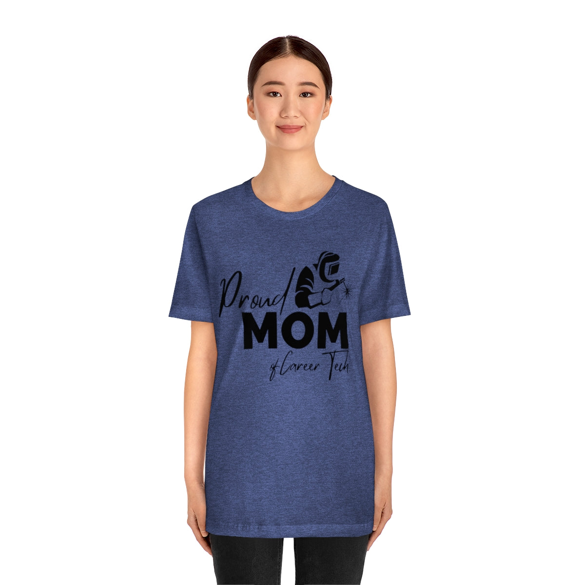 Proud Mom of Career Tech Student Jersey short sleeve tee