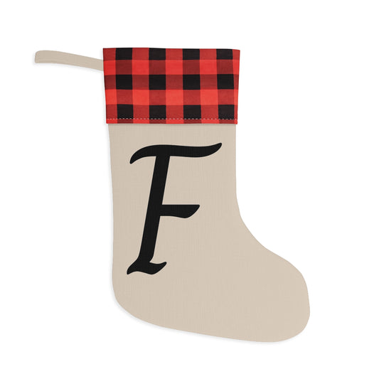 "F" Christmas Stocking