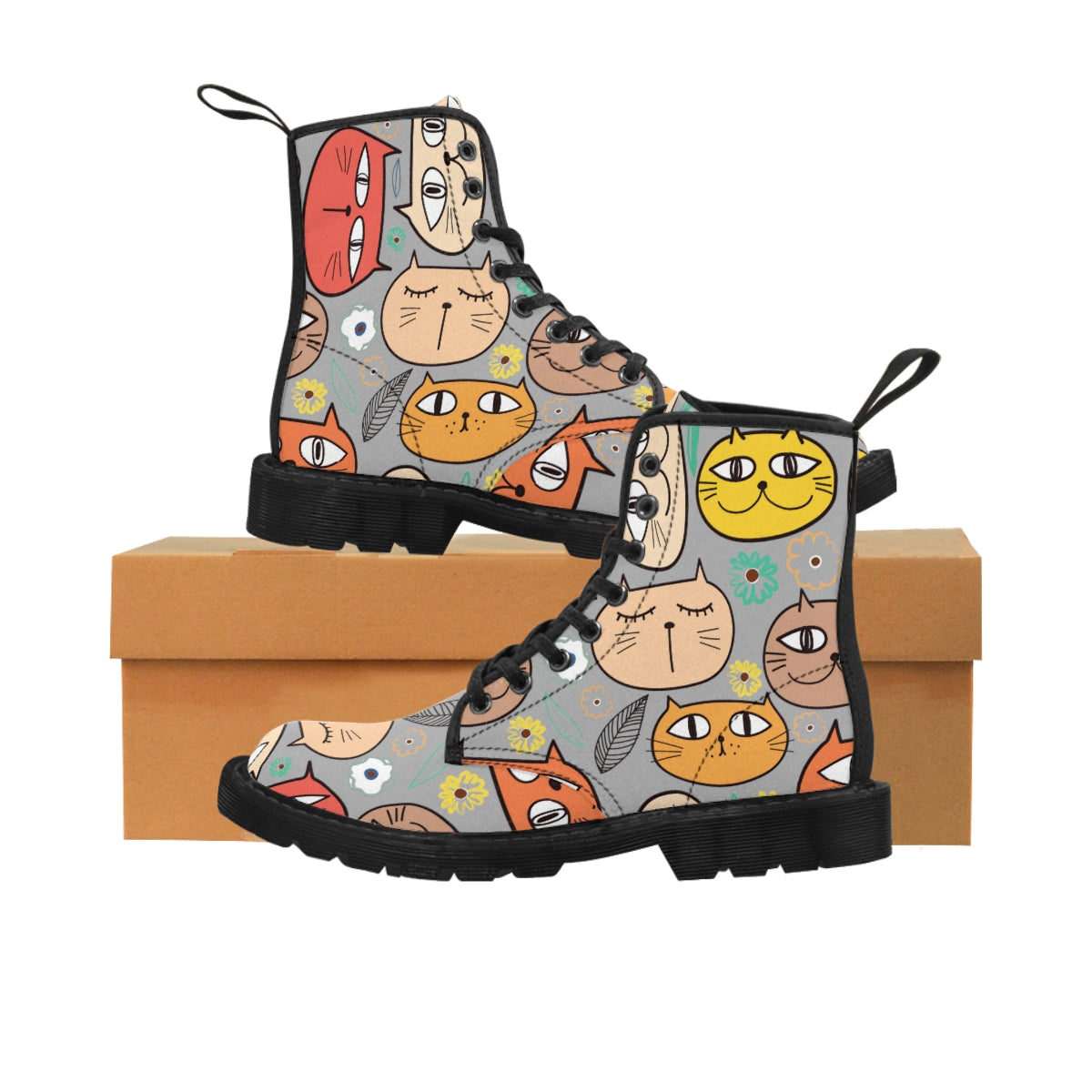 Cat Women's Canvas Boots