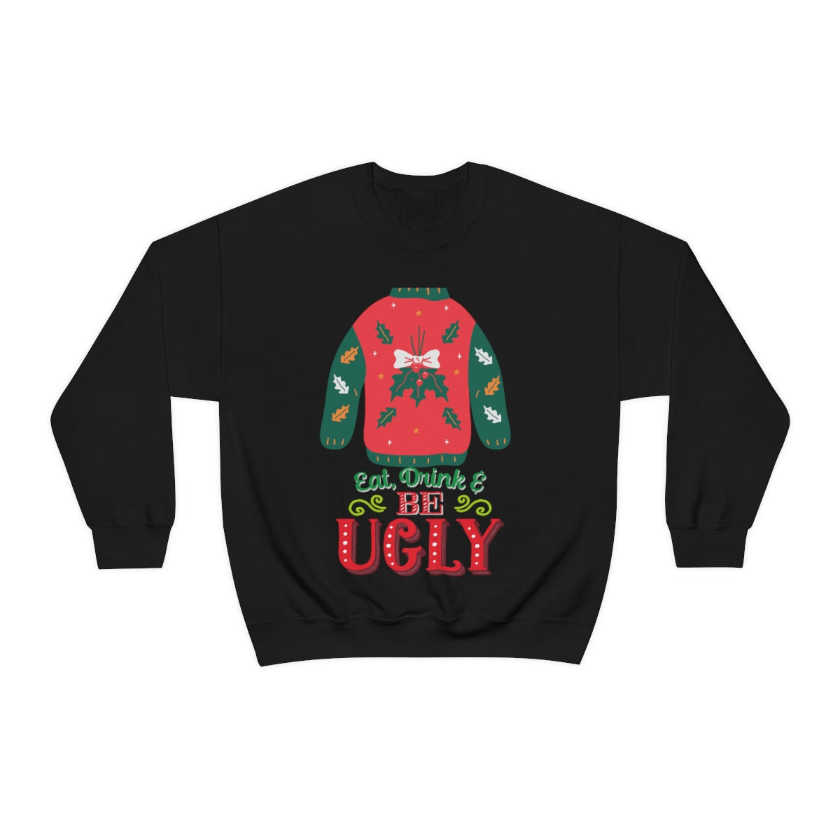 Ugly Christmas Sweater Heavy Blend™ Crewneck Sweatshirt