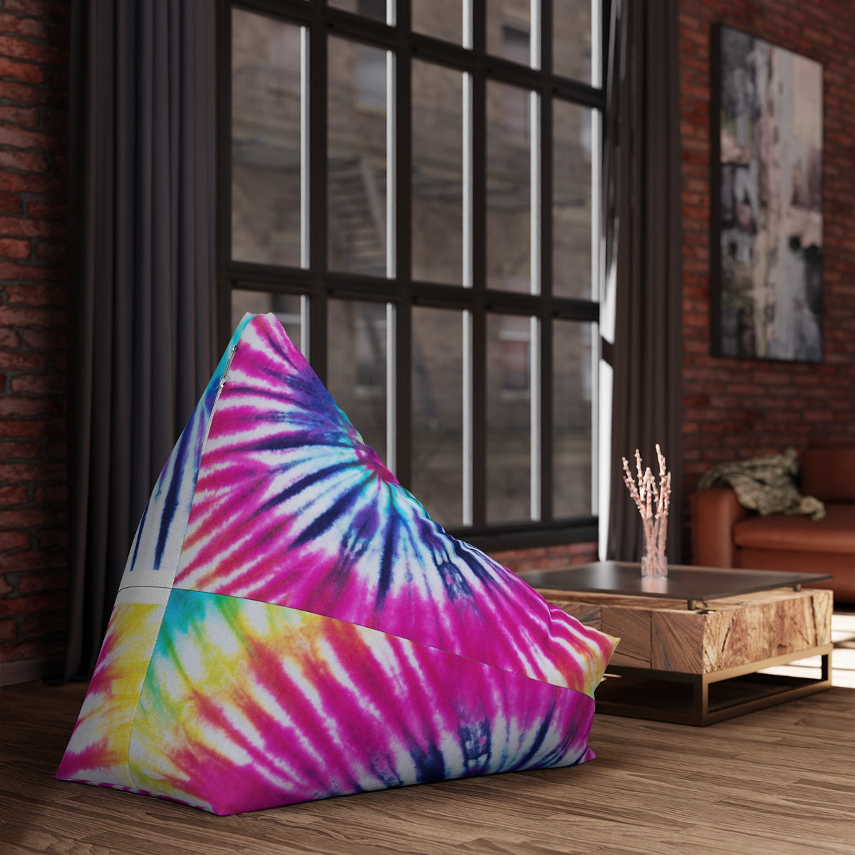 Tie Dye Bean Bag Chair Cover (Filling Sold Separately)