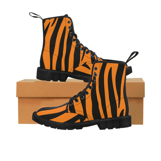 Bengal stripes Women's Canvas Boots