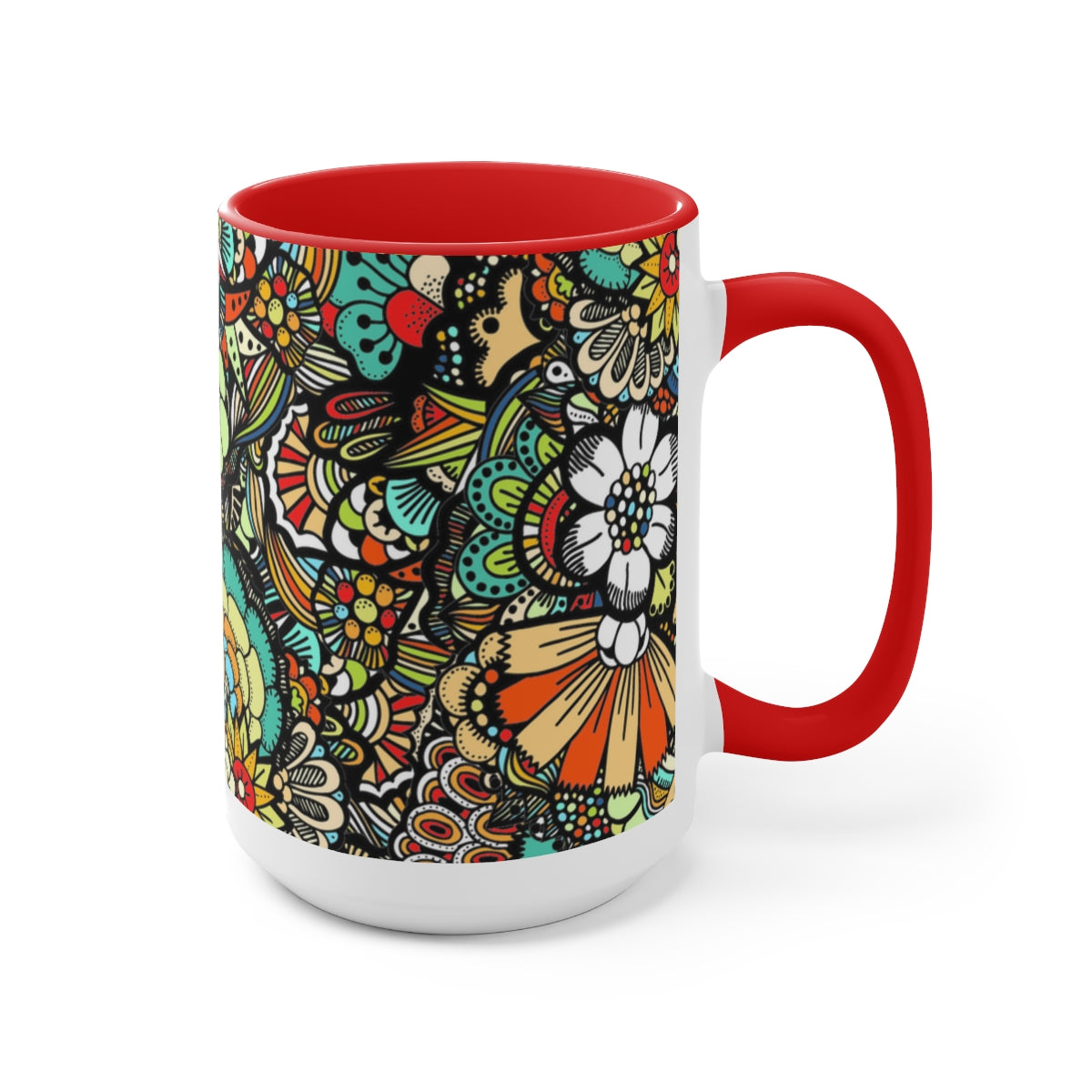 Two-Tone Coffee Mugs, 15oz