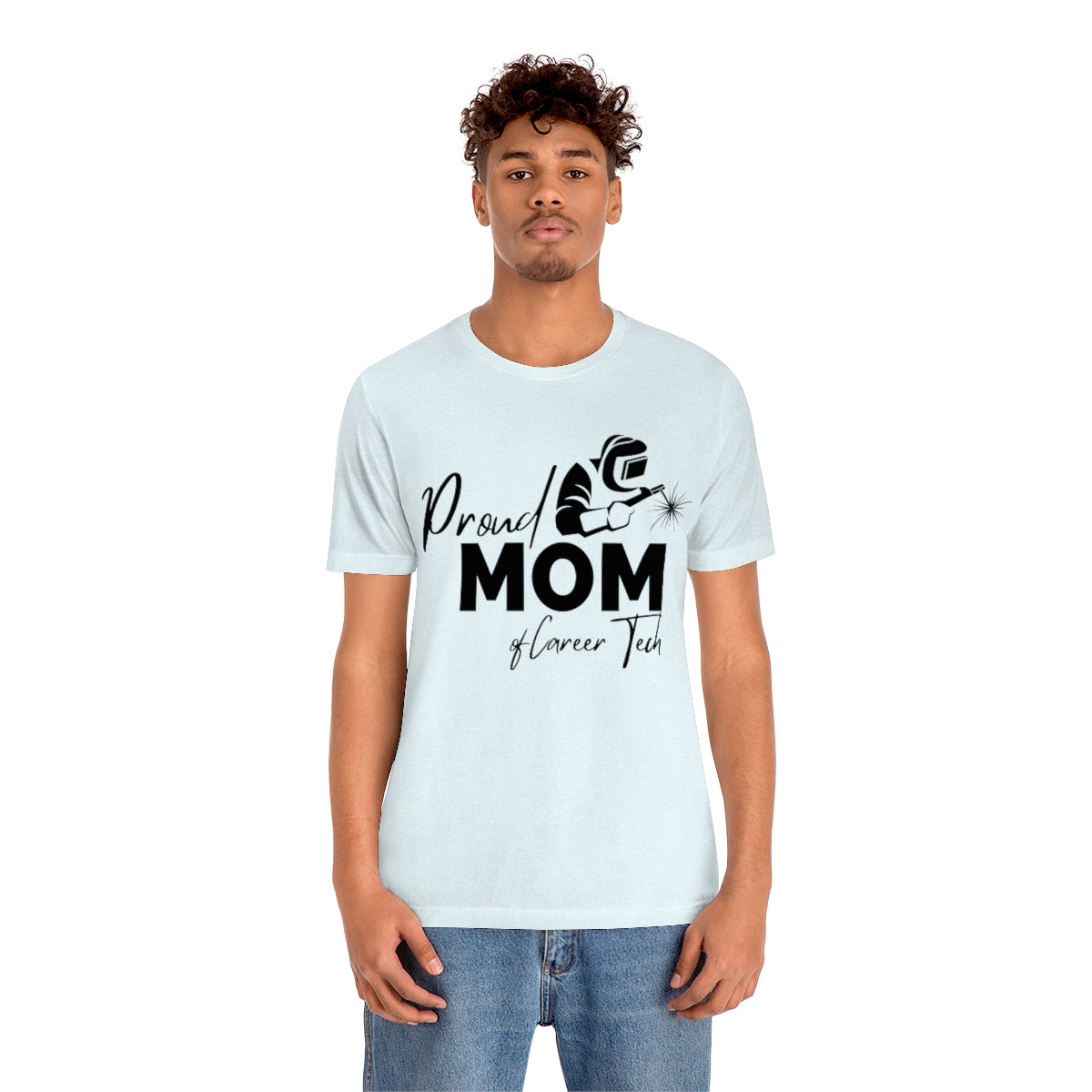 Proud Mom of Career Tech Student Jersey short sleeve tee