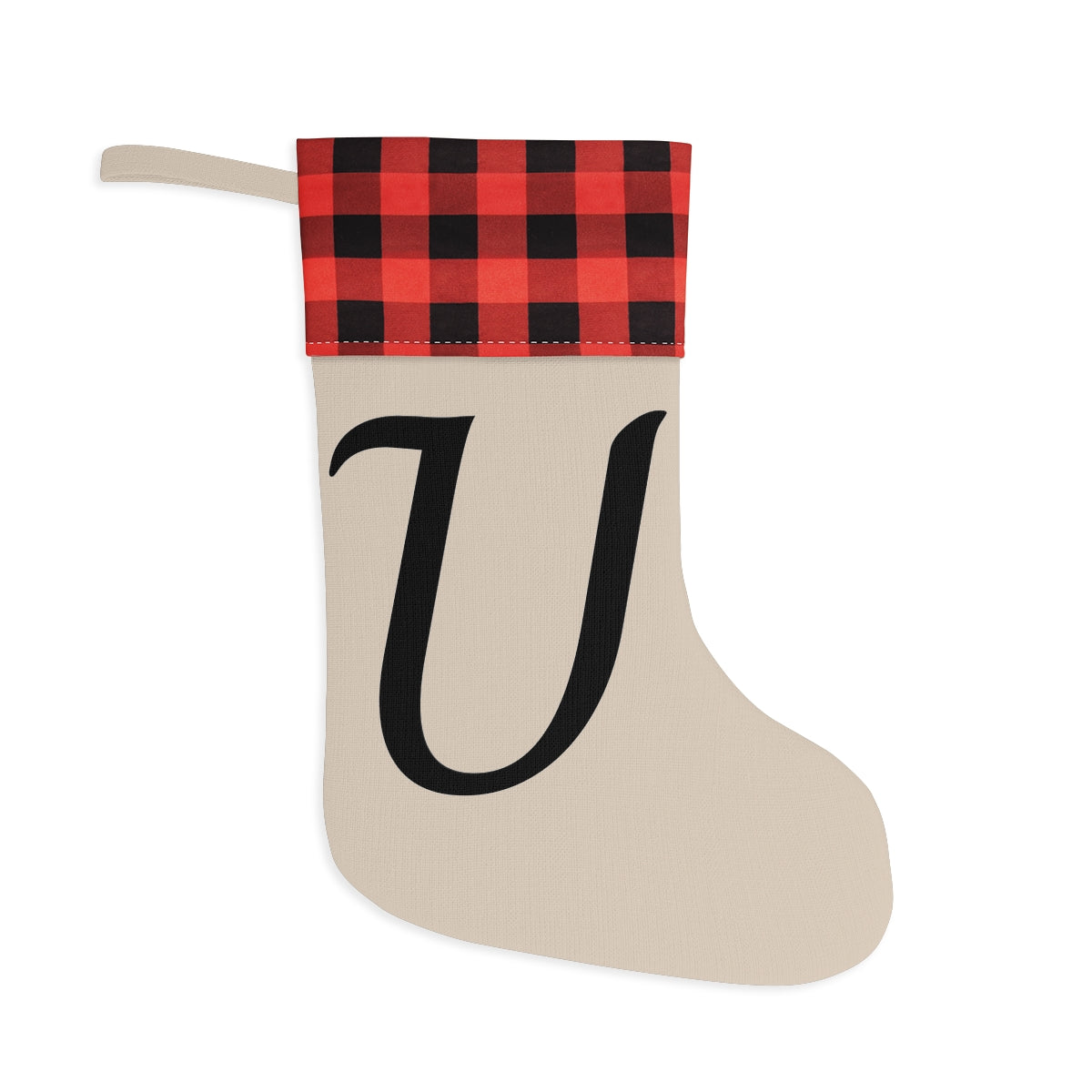 "V" Christmas Stocking